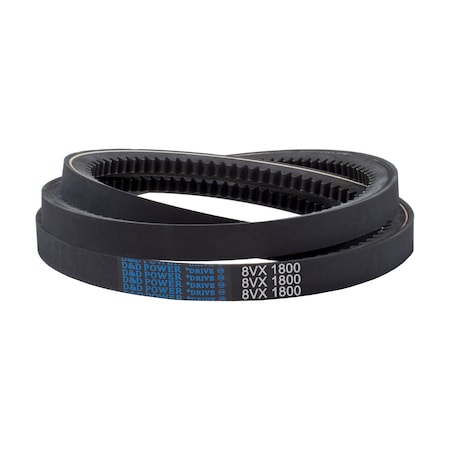 D&D 8VX1800 180" Outside Length, 1" Top Width, 1 Ribs 8VX1800
